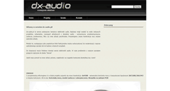 Desktop Screenshot of dx-audio.pl