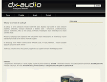 Tablet Screenshot of dx-audio.pl